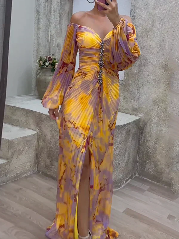 Selina | Elegantes V-Ausschnitt-Kleid