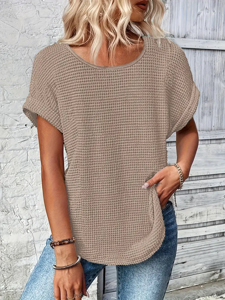 Oliv™ - Bequemes Rundhals-T-Shirt