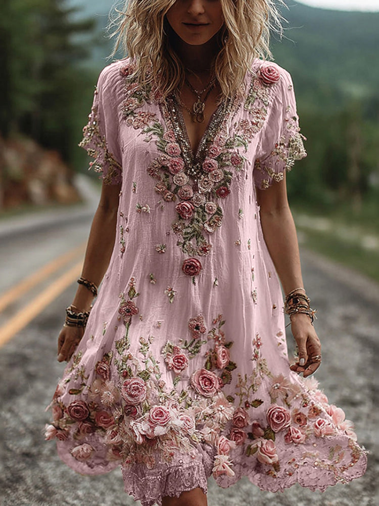 Tilly™ - Vintage Kurzarmkleid