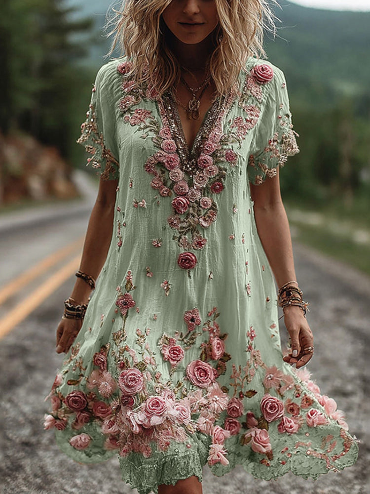 Tilly™ - Vintage Kurzarmkleid