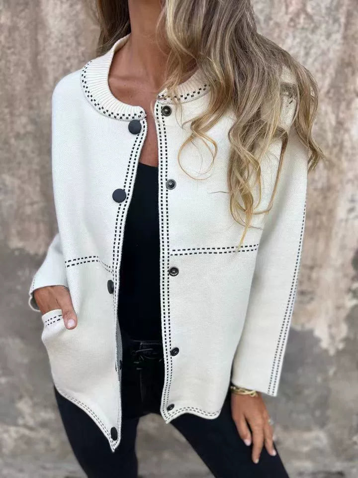 Jane™ - Klassische Strickjacke mit Knopfleiste