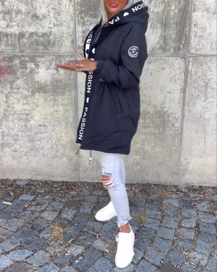 Alexa™ - Lässiger Mantel mit Kapuze