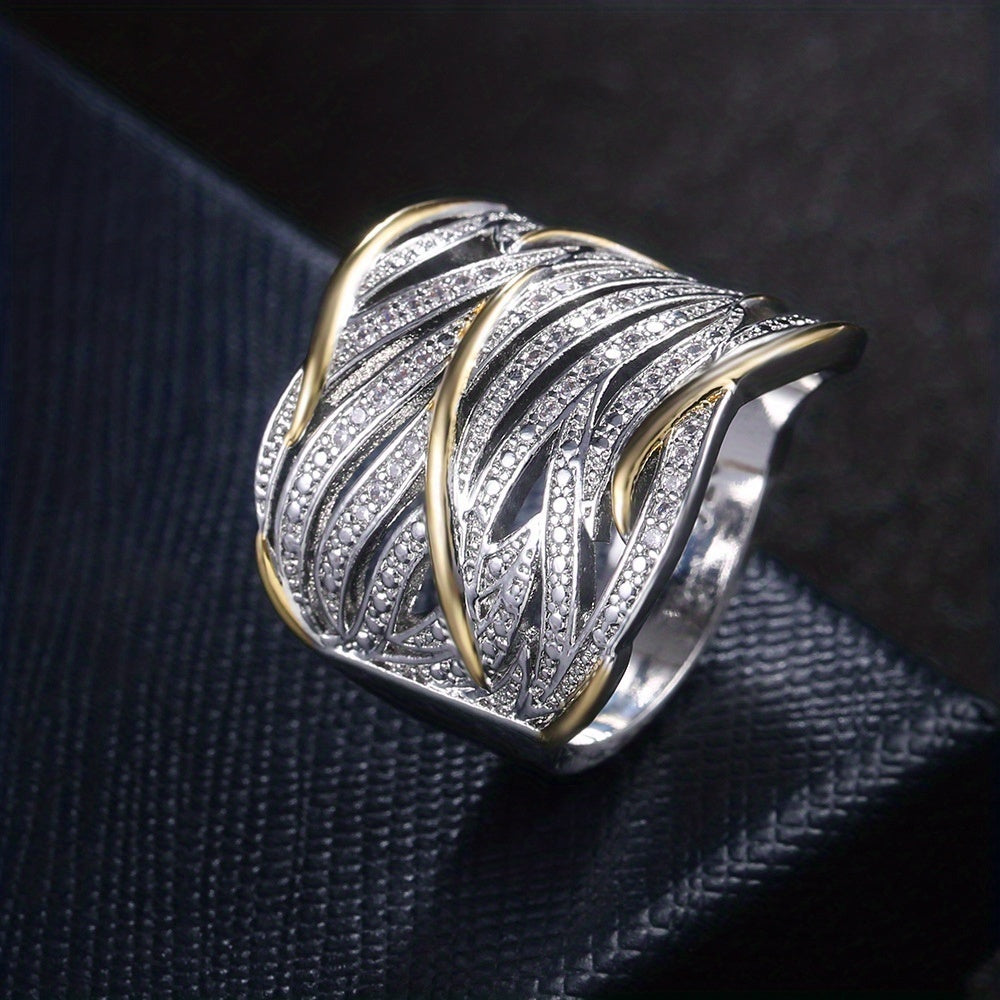 Eleganter mehrlagiger gedrehter Ring