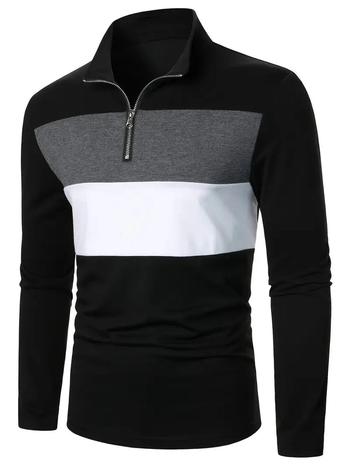 Brit & Boho™  | Der Aspen Colorblock Quarter-Zip