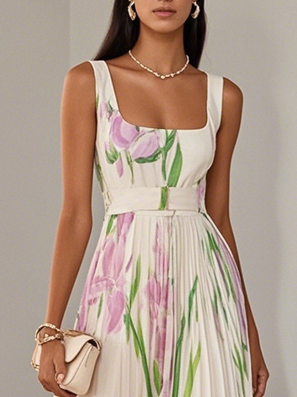 Mary™ - Elegantes Plissee-Maxikleid