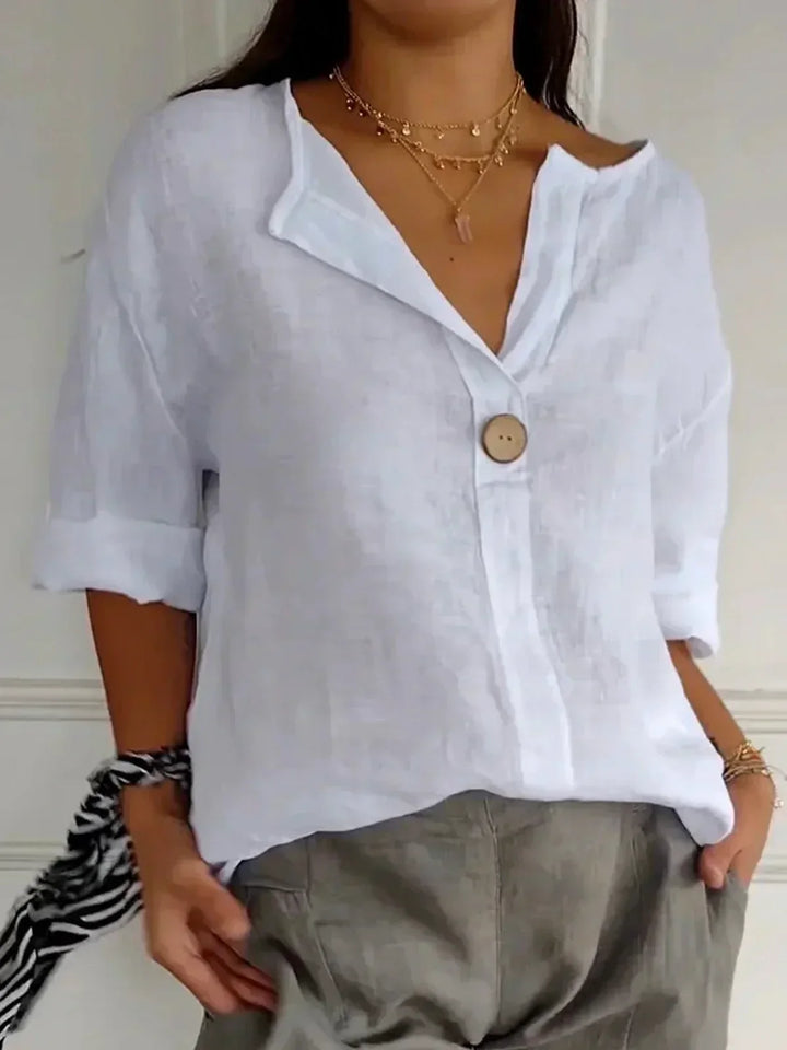Jessa™ - Legere V-Ausschnitt Bluse