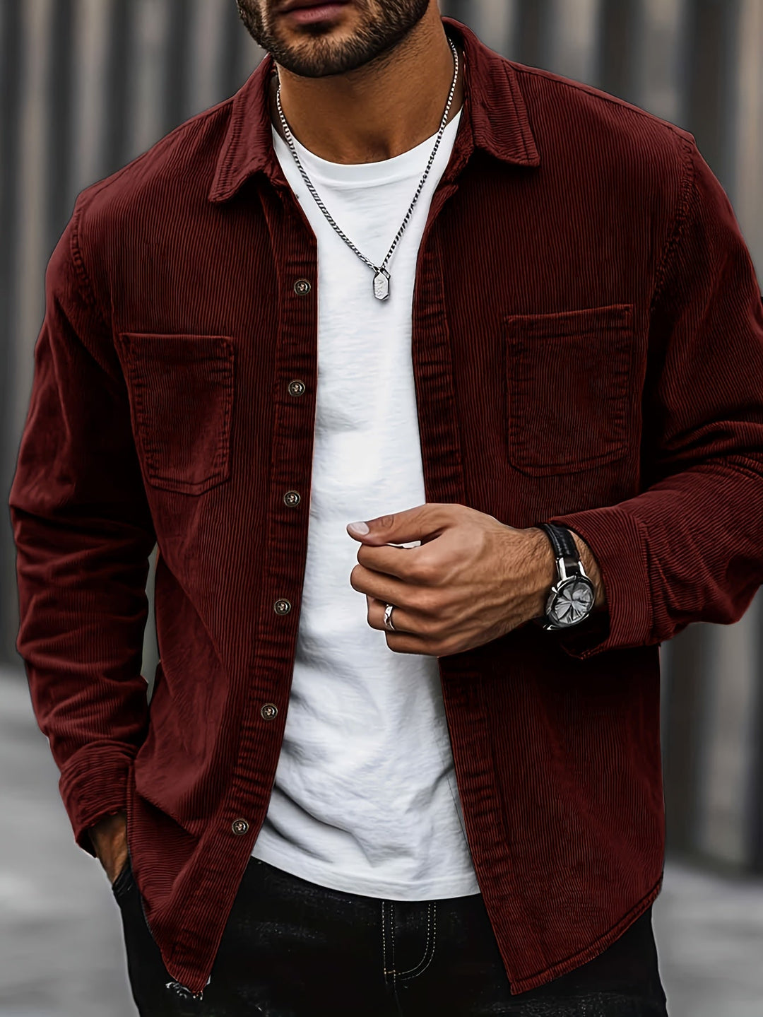 Johan™ - Herren Cordhemdjacke