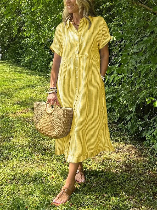 Gwen™ - Gestreiftes Hemdkleid