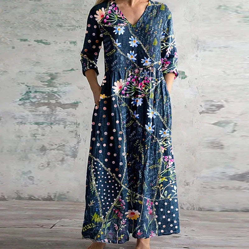 Kate™ - Elegantes Retro-Maxi-Kleid