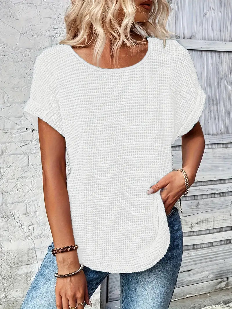Oliv™ - Bequemes Rundhals-T-Shirt