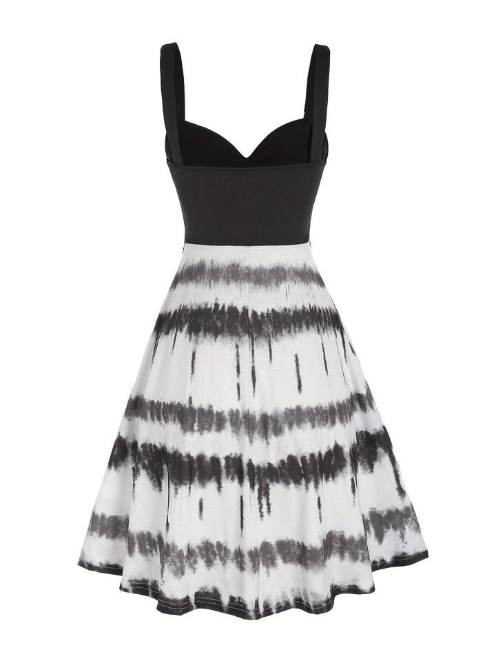 Gisele™ - Bequemes ärmelloses Sommerkleid mit Batikmuster