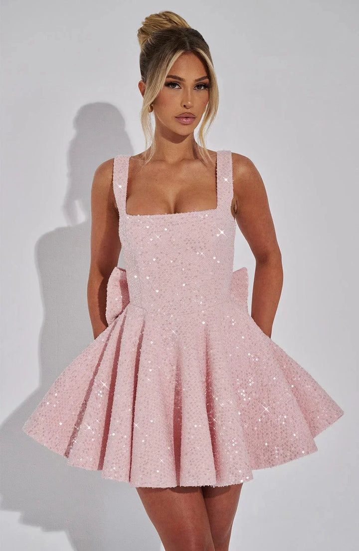 Hazel™ - Schickes Mini-Blush-Kleid