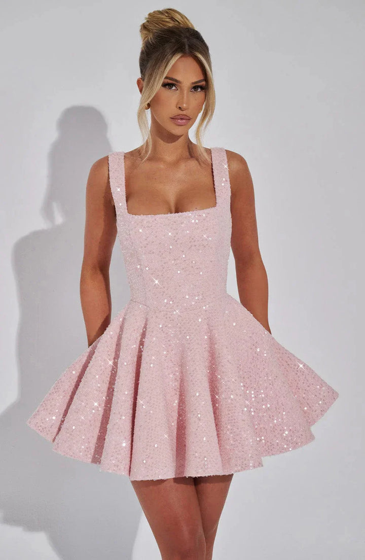 Hazel™ - Schickes Mini-Blush-Kleid