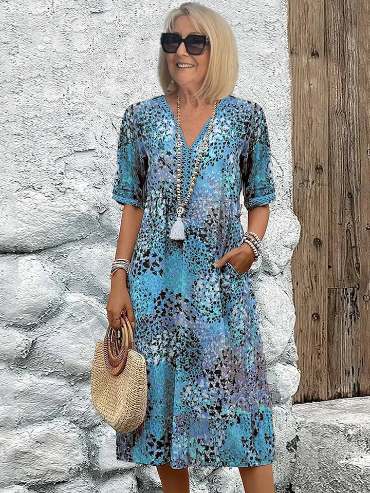 Chantal | Vibrante Midi Kleid (Fast ausverkauft)