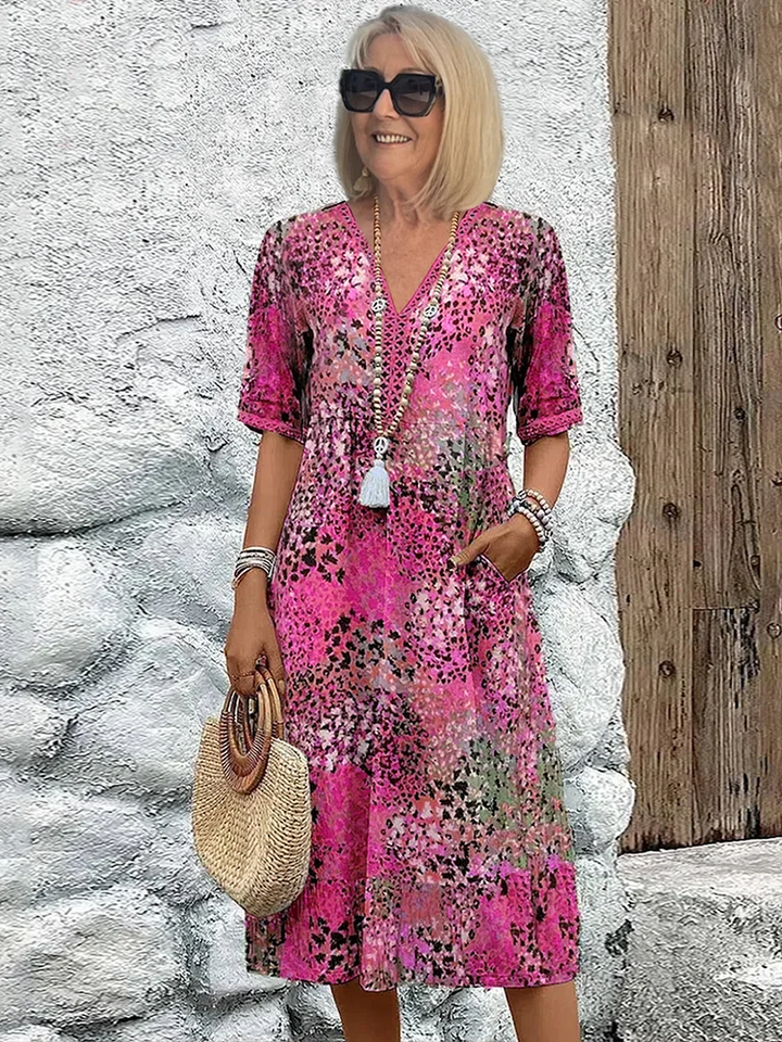 Chantal | Vibrante Midi Kleid (Fast ausverkauft)