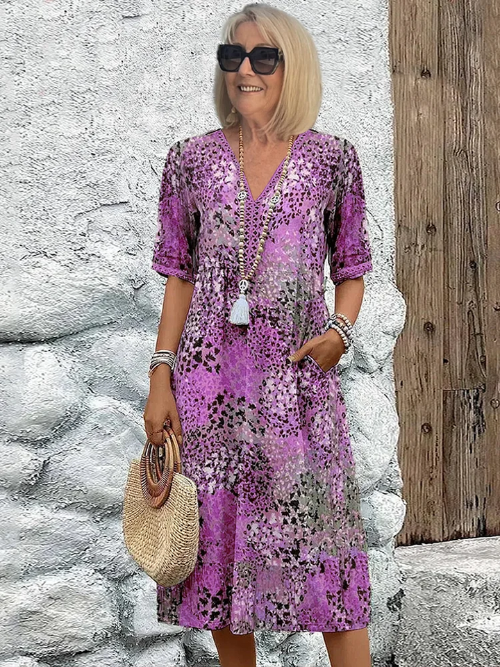 Chantal | Vibrante Midi Kleid (Fast ausverkauft)