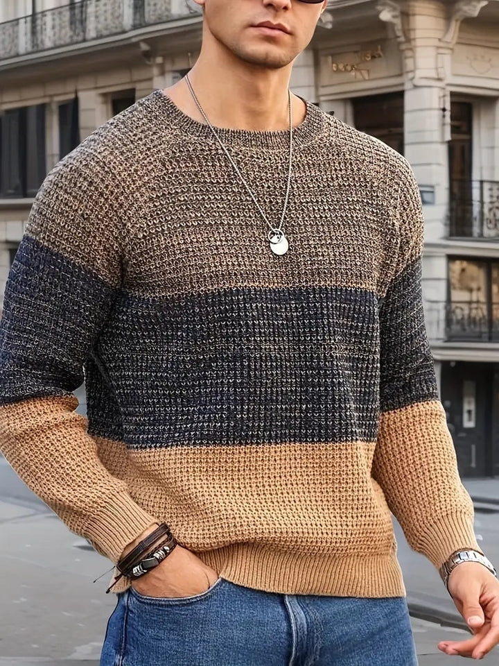 Brit & Boho™️ | Der Orion Geometrische Strickpullover