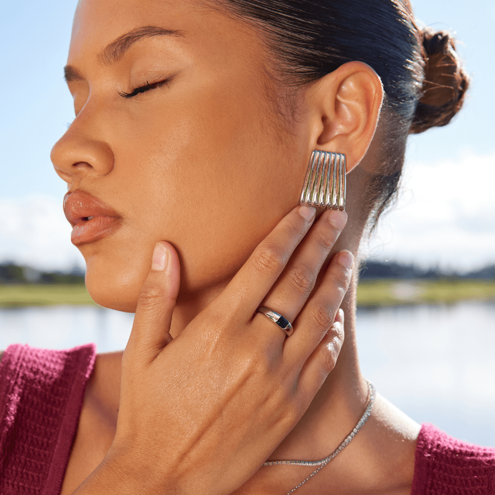 Silberring Ember & Smaragd