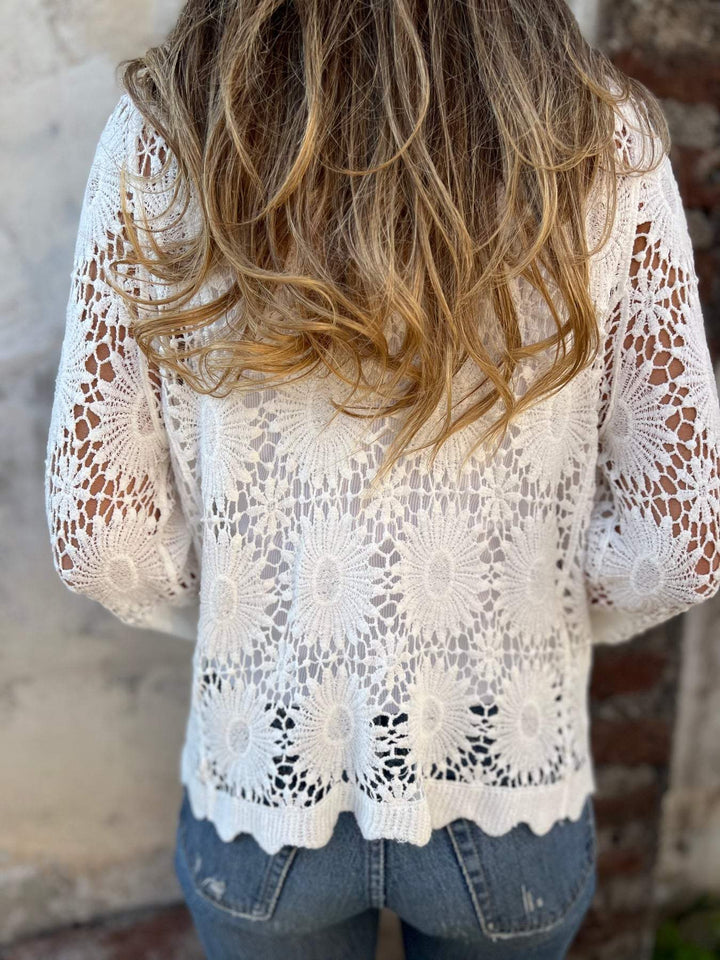 Nadia™ - Bequemer Spitzen-Cardigan
