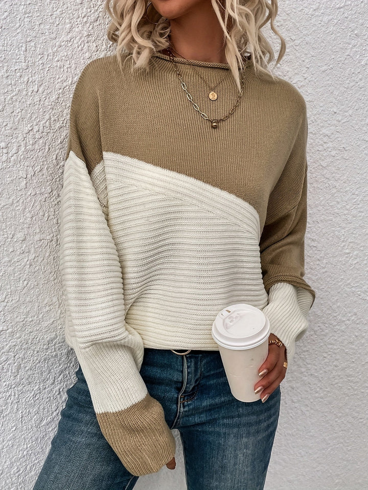 Zelda™ - Eleganter Color Block Pullover