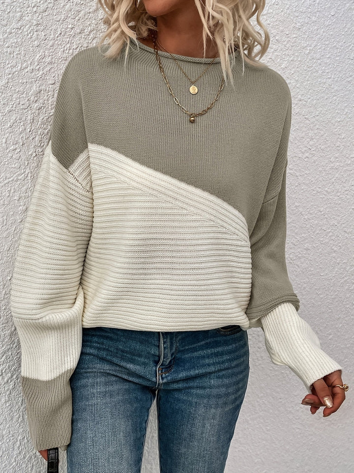 Zelda™ - Eleganter Color Block Pullover