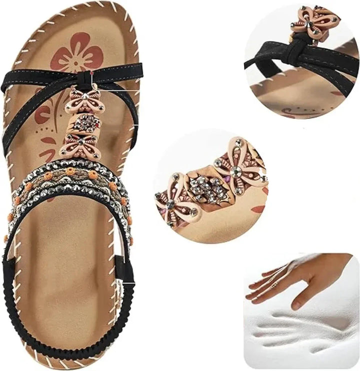 Colella™ - Elegante Orthopädische Blüten Sandalen