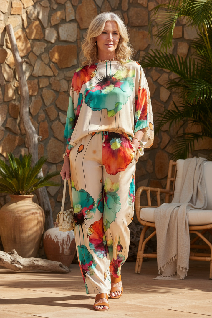 Emmarie - Elegantes Bedrucktes Set