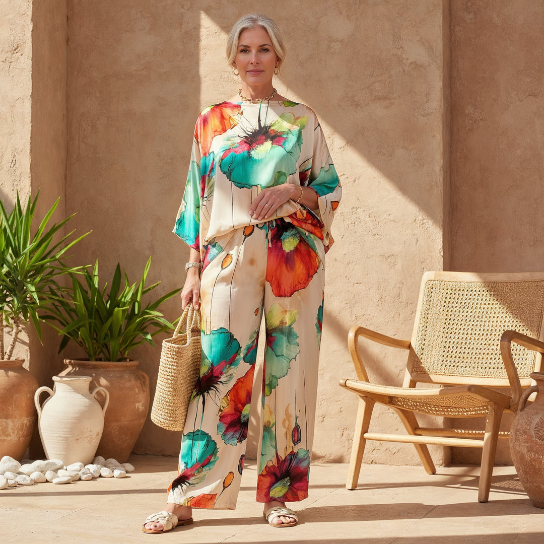 Emmarie - Elegantes Bedrucktes Set