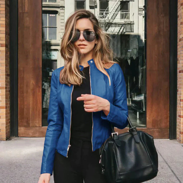 Abigail™ - Elegante Italienische Lederjacke