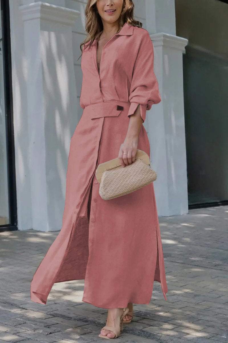 Jeanette™ - V-Ausschnitt Maxikleid