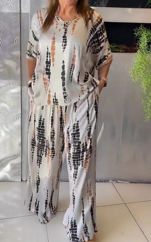 Marie - Lässiges Bedrucktes Set