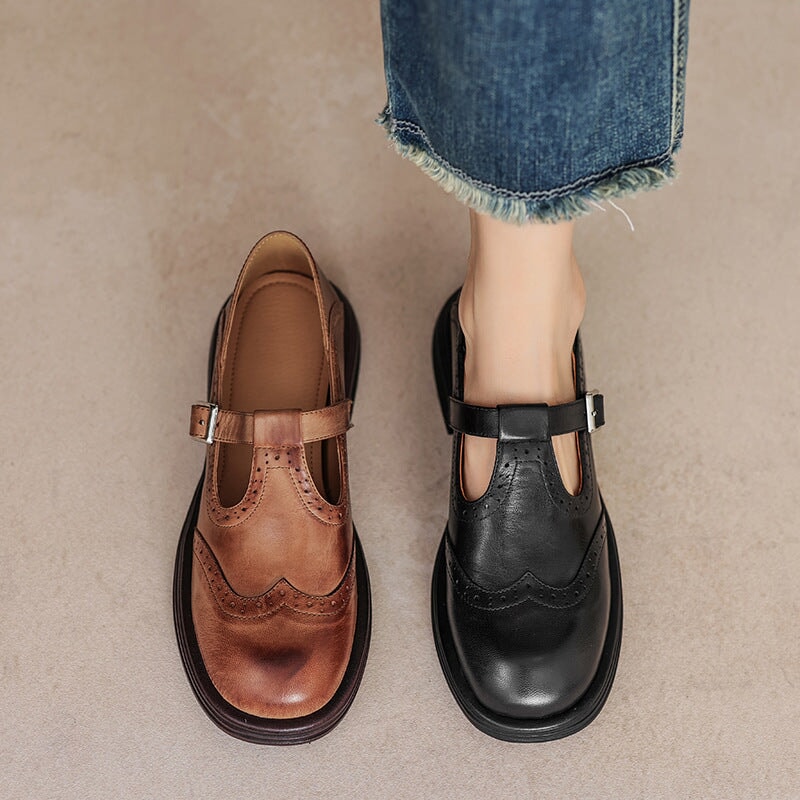 Velda™ - Elegante Mary Janes aus Leder