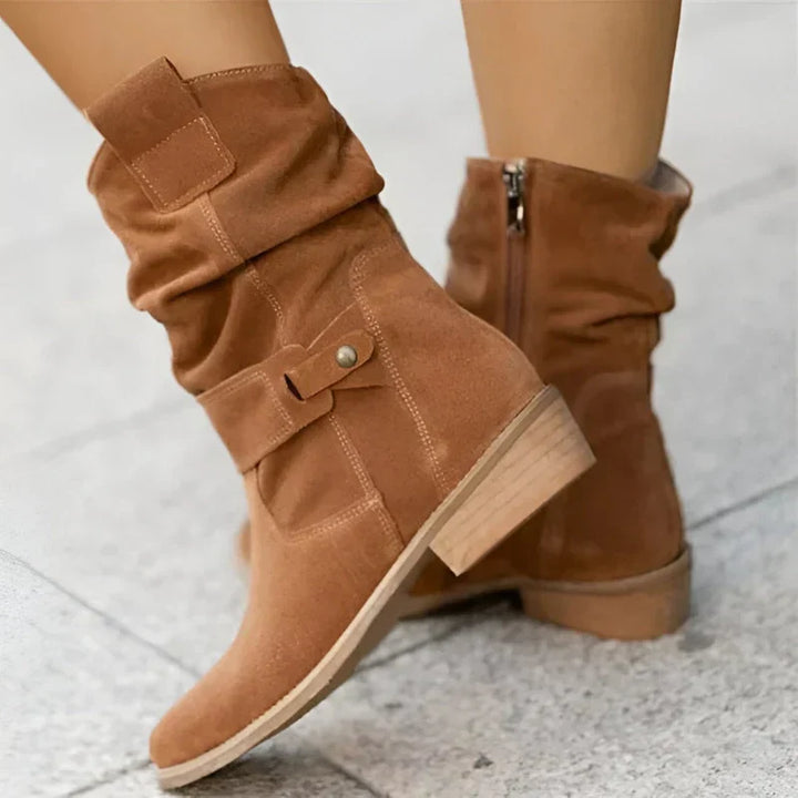 FRANCINE | NIEDRIGE FERSEN ANKLE BOOTS