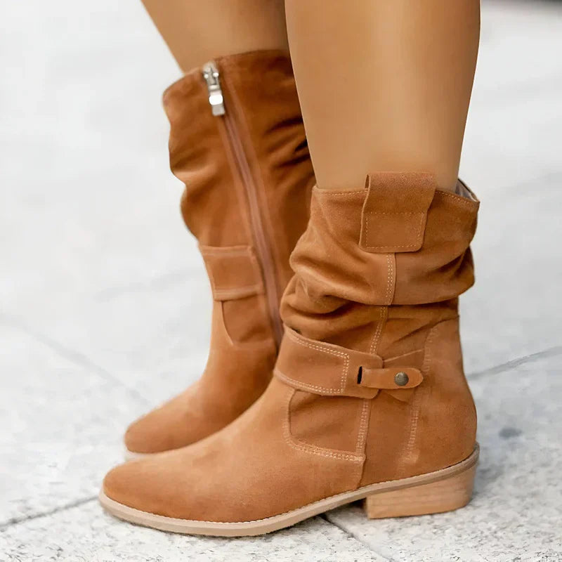 FRANCINE | NIEDRIGE FERSEN ANKLE BOOTS