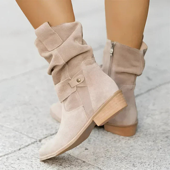 FRANCINE | NIEDRIGE FERSEN ANKLE BOOTS