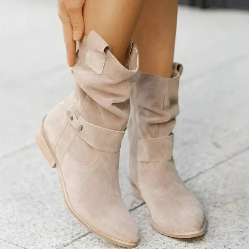FRANCINE | NIEDRIGE FERSEN ANKLE BOOTS