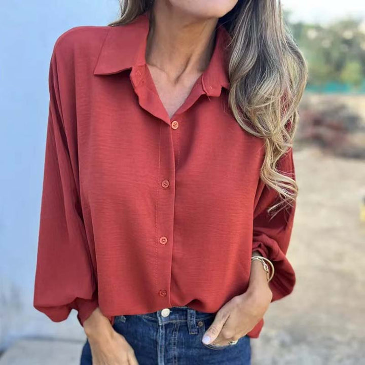 Elysa™ - Elegante Bluse mit Knopfleiste