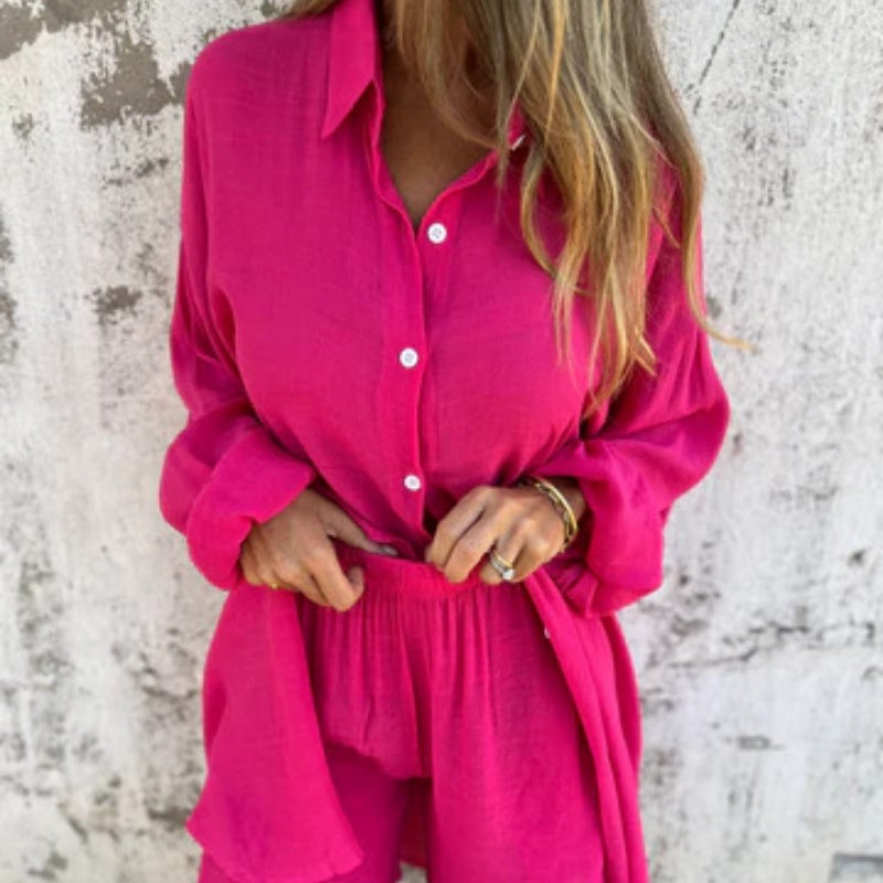 Lyrie - Entspanntes Polo-Set