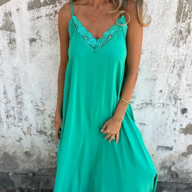 Ria™ - Elegantes V-Ausschnitt Kleid