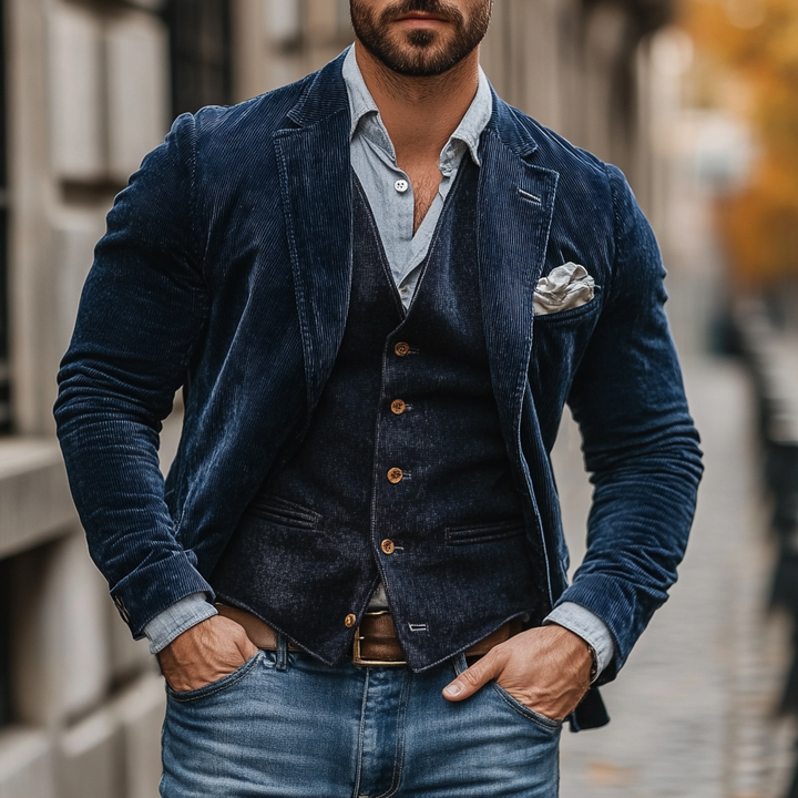 Adam™️ | Vintage-Blazer und -Weste