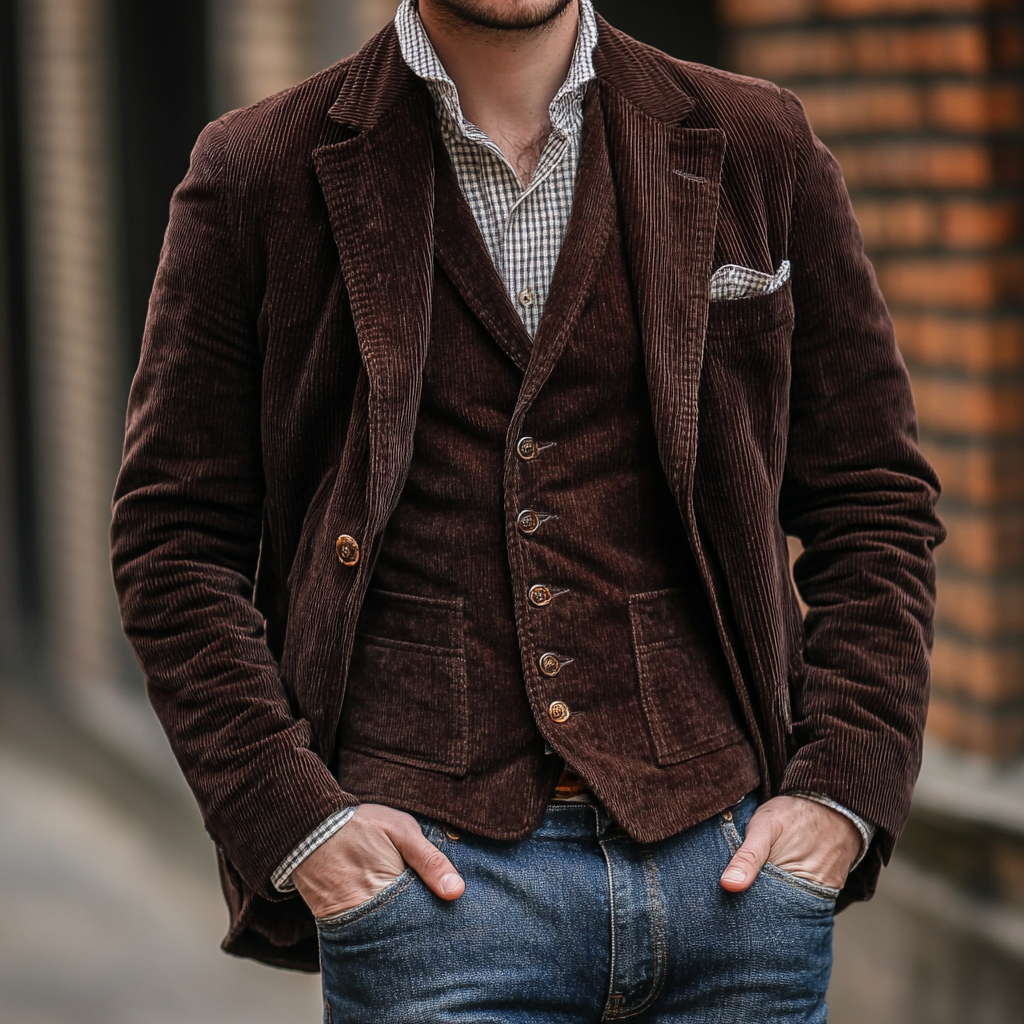 Adam™️ | Vintage-Blazer und -Weste