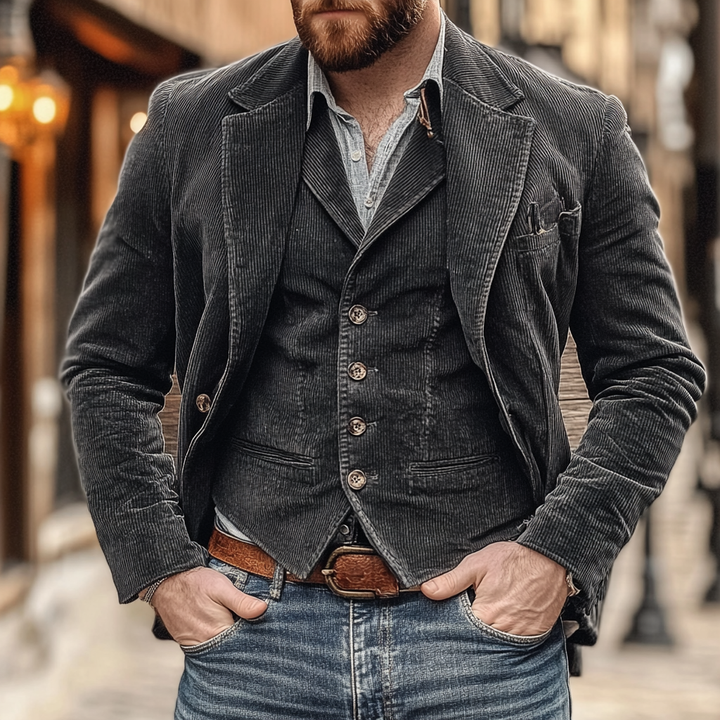 Adam™️ | Vintage-Blazer und -Weste