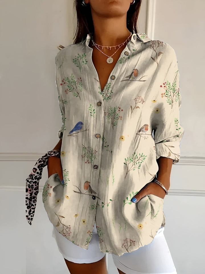 Avril™ | Schicke Bluse mit verspielten Drucken