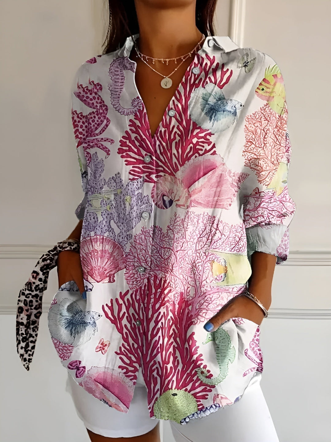 Avril™ | Schicke Bluse mit verspielten Drucken