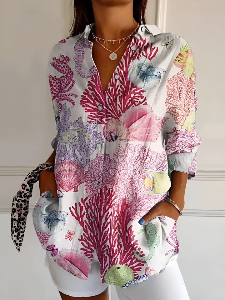 Avril™ | Schicke Bluse mit verspielten Drucken